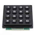 thumbnail image 4 of External Keypad, 4x4 Push Buttons Black With 16 Keys Keyboard Module,  For Single Chip Microcontroller, 4 of 8