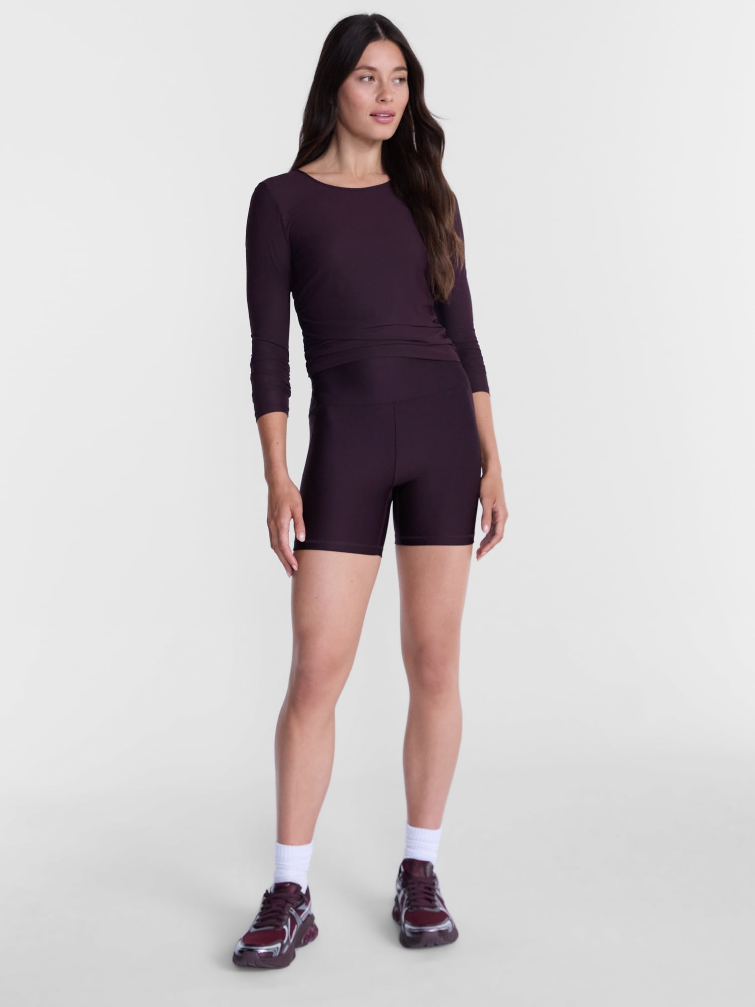Avia Women's Shine Bike Shorts, 5" Inseam, Sizes XS-XXXL