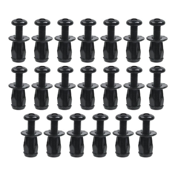 20 tuercas de pétalo, tuercas de gato, fijaciones de pared, tornillo de expansión para montaje de cortinas, S