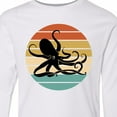 thumbnail image 4 of Inktastic Octopus Vintage Sunset Long Sleeve Youth T-Shirt, 4 of 5