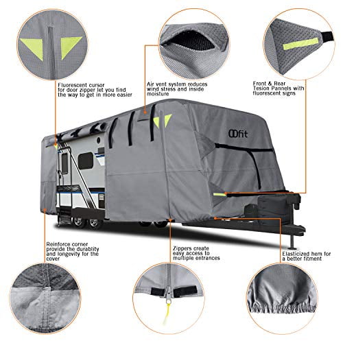 30’For RVs Ply Non-Woven Fabric Roof Breathable Waterproof Anti-UV Ripstop Weather Resistant Fabric OOFIT INC. OOFIT Travel Trailer RV Cover Fits for 27’ 4 30’For RVs Ply Non-Woven Fabric Roof Breathable Waterproof Anti-UV Ripstop Weather Resistant Fabric OOFIT INC. OOFIT Travel Trailer RV Cover Fits for 27’ 4