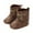 L-Coffee156, variant on MEZZALL Leather Western Boots Cowboy Bootie Soft Sole Nonslip Crib Shoes For Baby Toddler Girls Boys Birthday Footwear