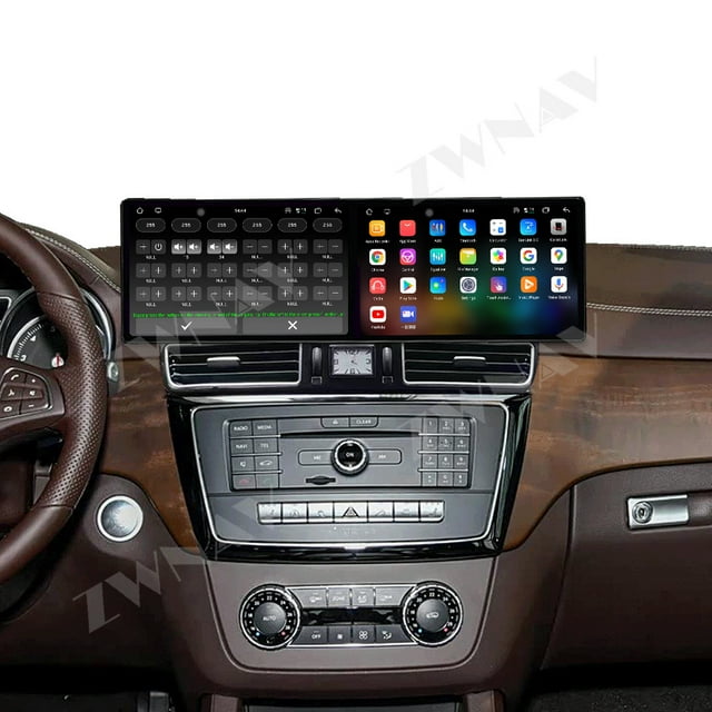 ZWNAV Dual 9.1 inch Screen Car Radio For Mercedes-Benz GLE/GLS W212 2015-2018 Android 15 Multimedia Player GPS Navigation Auto DSP Stereo Host