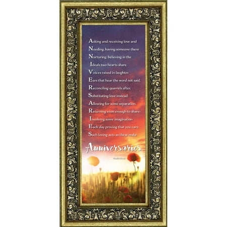 Framed Poem for a Couple to Celebrate their Anniversary, Gift for Parents 6x12