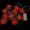 thumbnail image 1 of BEADCEST Heart Shaped Bedside Lamp 1 Set Red LED Lighting For Romantic Atmosphere, 1 of 6