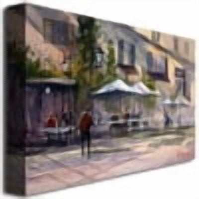 Trademark Art "Dining Alfresco" Canvas Art by Ryan Radke
