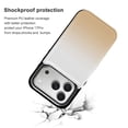 thumbnail image 4 of Wallet Case For Apple iPhone Air / 17 Pro / 17 Pro Max Series with Card Holder, PU Leather Kickstand Card Slots Screen Protector Included For iPhone 17 Series, Gold Fade White, 4 of 8