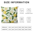 thumbnail image 5 of BANET Throw Pillow , Leaves Decorative Pillow Cover Soft and Breathable Cushion Cover for Couch Bench, Yellow 18x18in, 5 of 5