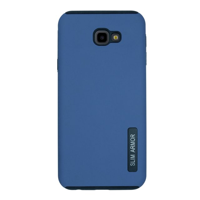 Funda New Case doble capa mas vidrio templado Atti para Samsung galaxy J4 plus Azul marino