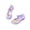 Purple, variant on Gyujnb Girls Glitter Jelly Sandals Low Heel Adjustable Strap Water Friendly for Parties & Summer,5.5-6 Years