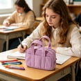 thumbnail image 6 of Under $1 Pencil Case, Large Capacity Corduroy Soft Tote Stationery Bag, Vintage Solid Color Pen Pouch for College Office Travel by PALIFEUR, 6 of 9