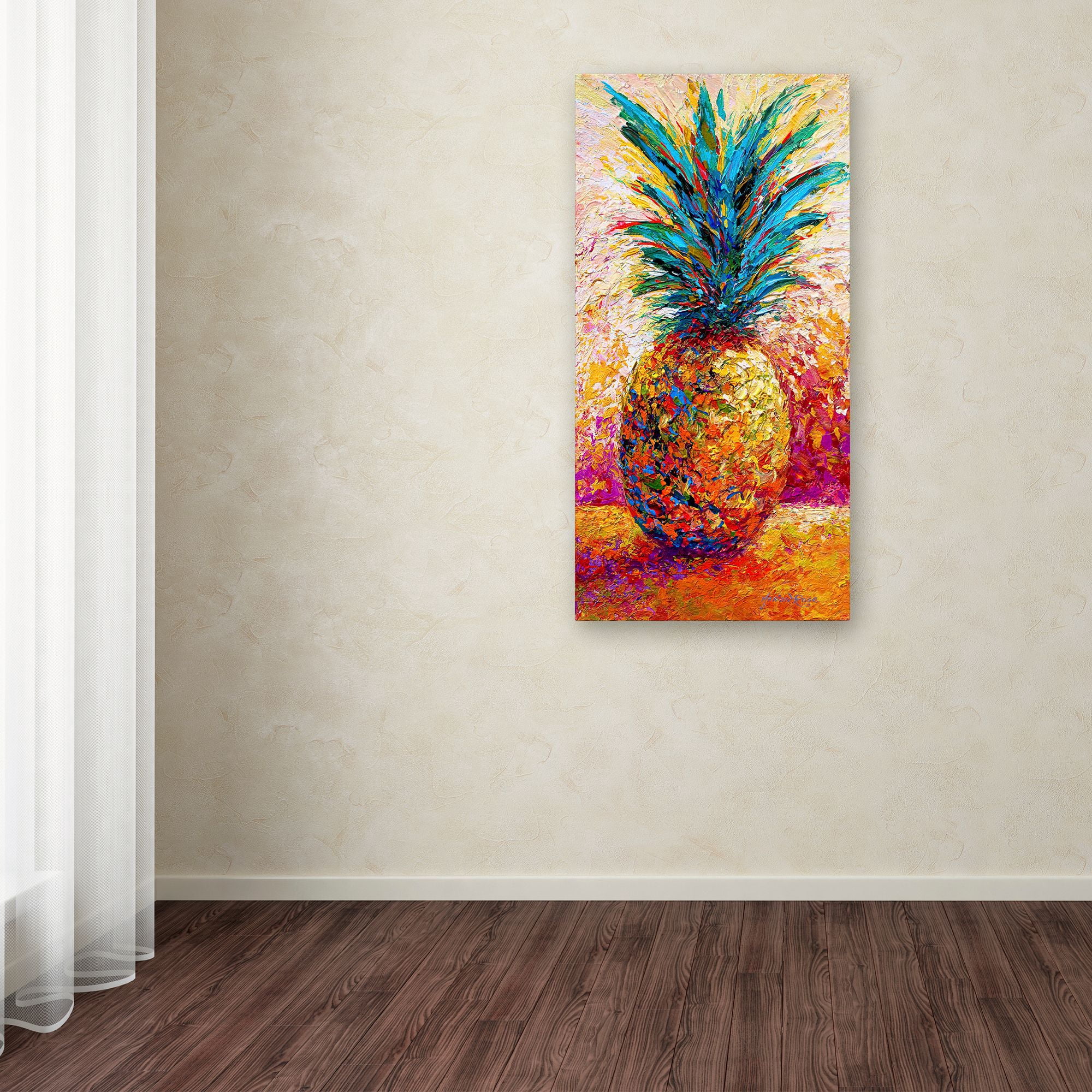 Trademark Fine Art 'Pineapple Expression' Canvas Art by Marion Rose
