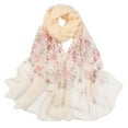 thumbnail image 3 of WCJM Silk Scarves Polyester Scarf Beige Silk Scarves One Size, 3 of 3
