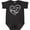 Black Leopard, variant on Inktastic I Love My Nana and Papa in White Chalk Heart Boys or Girls Baby Bodysuit