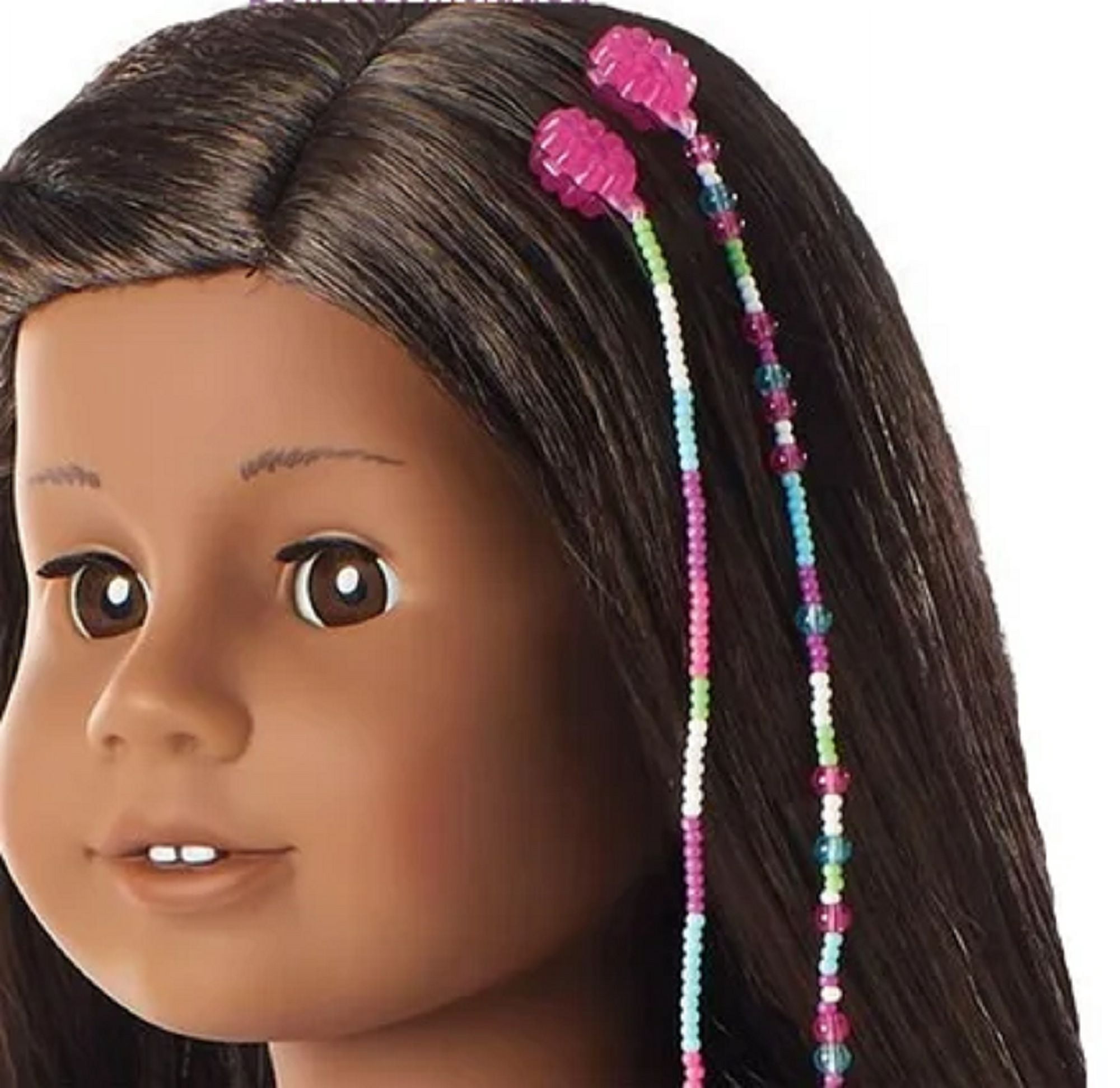 American Girl Doll #67 Black Hair Dark Skin Brown Eyes Beachy Braids Truly Me DN67 18" Doll