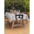 thumbnail image 2 of Outdoor Tablecloth with Umbrella Hole and Zipper, Thanksgiving Rectangle Table Cloth 60x84 Inch Waterproof Tablecloth, Fall Pumpkin Vintage Grey Wood Grain Picnic Table Cover for Patio Camping, 2 of 7