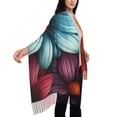 thumbnail image 4 of Sigee Colorful Blooming Flowers for Scarf for Women Winter Warm Scarfs with Fringe, 4 of 8