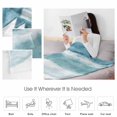 thumbnail image 6 of Fleece Blanket Watercolor Ocean Beach Ombre Blankets, Soft Cozy Warm Flannel Throw Blanket, Sea Wave Starfish Shell Blanket for Bed Couch Sofa,30x40In, 6 of 9