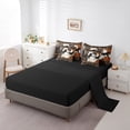 thumbnail image 3 of Horse Bed in a Bag King Size Comforter Set 7 Pieces Geometry Aztec Bedding Sets,Farm Animals Cowhide Sheet Set with Comforter Cowboy Bed Set,Western Home Decor Rustic Farmhouse Decor, 3 of 5