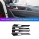 thumbnail image 2 of piezas para 2015-2019 fibra de carbono automotriz interior puerta panel tira cubierta marco moldura 4 piezas color fibra de carbono, color fibra de carbono, 2 of 5