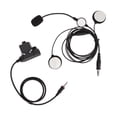 thumbnail image 2 of Auriculares para casco con conector de 7,1 mm, estéreo, bilaterales, para motocicleta con PTT U94 para Yaesu Vertex VX‑6R VX‑7R, 2 of 10