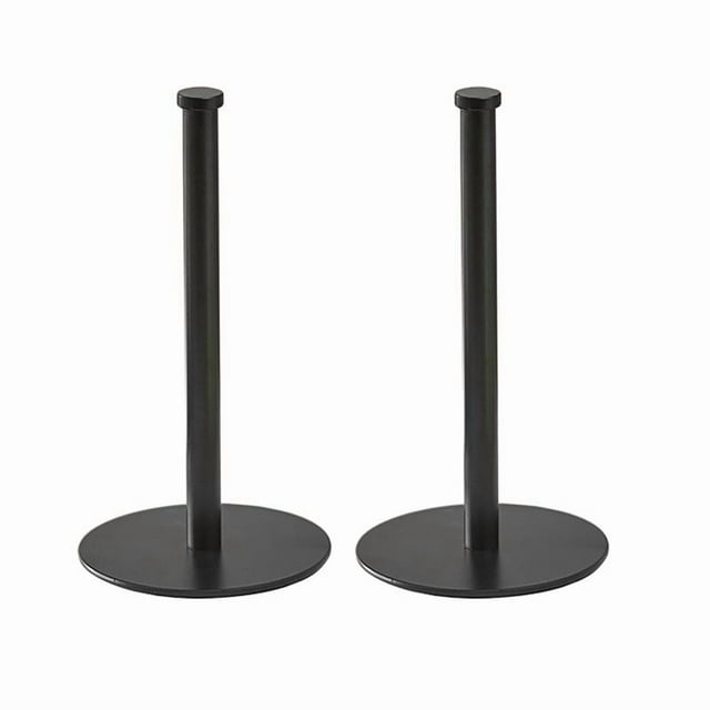 2X Soporte de Papel En Rollo de Escritorio Soporte de Papel Vertical de Cocina Soporte de Toalla de Papel Negro