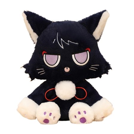 756HUYTG Genshin Cat Plush, Scaramouche Cat Impact Plushie Toy Soft Stuffed Anime Doll Kawaii Plush for Kids Adult Fans Christmas