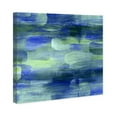 thumbnail image 4 of Wynwood Studio Abstract Modern Canvas Art - Irregular Blue Dot Pattern, Wall Art for Living Room, Bedroom, and Bathroom, 12 in x 12, Blue and Green Home Decor, 4 of 5