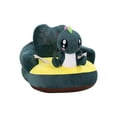 thumbnail image 2 of Infant Support Seat Sofa Plush Soft Animal Shaped Baby Learning Chair 3-16 Months Baby Unpadded Cotton Seat (dark green dinosaur), 2 of 6