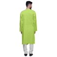thumbnail image 5 of Atasi Full Sleeve Kurta For Boys Solid Asymmetrical Cut Designer Long Kurta, 5 of 7