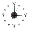 thumbnail image 3 of Reloj de pared sin marco ANGGREK A Prueba de agua autoadhesivo Diseño sin marco Cabeza de Ciervo, 3 of 8