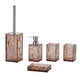 thumbnail image 1 of Juego de accesorios de baño acrílicos de 5 uds, conjunto esencial de baño, juegos de accesorios de baño elegantes para apartamento Marrón claro Soledad  Bote de basura, 1 of 9