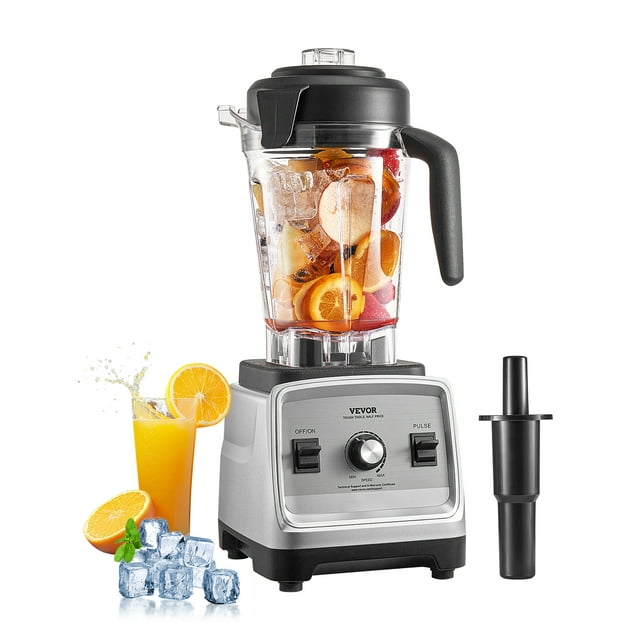 VEVOR Licuadora de 85 oz y 1400 W para batidos Licuadora procesadora de alimentos para cocina