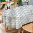 thumbnail image 1 of Mindunm Oval Tablecloth, Classic Modern Design Oval Table Cloth 60 x 84 inch, Indoor/Outdoor Waterproof Wrinkle Free Durable Oval Tablecloth for Kitchen Dinner, Restaurant ,Outdoor Holiday Picnic, 1 of 5