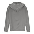 thumbnail image 3 of Bazeneo Hoodies for Men Lace Up Hooded Sweatshirts Vintage Long Sleeve Jumpers with Pocket Oversized Work Hoodies Retro Drawstring Tactical Hoodie Mens Causal Workwear, 3 of 4