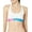 White, variant on Women's Calvin Klein This Is Love Colorblock Unlined Bralette QF7253 Color: White With Rainbow Wb Size: MEDIUM