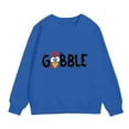 thumbnail image 3 of Ccpelsie Boys and Toddlers' Regular Fit Crew Neck Sweatshirt Pullover Fall Winter Top for Kids(Blue,5-6 Years), 3 of 4