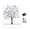 Blue, variant on Walbest Sign in Signature Fingerprints Tree Canvas Guest Book Fingerprint Painting, Creative Tree Fingerprints Painting Decor for Wedding Party with Ink Pads