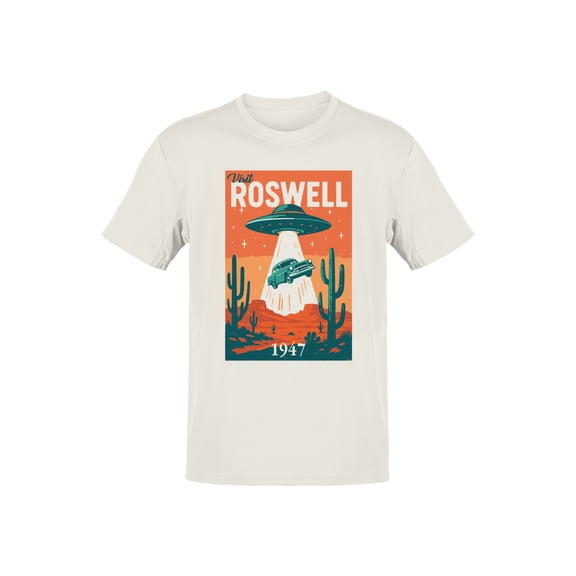 Roswell UFO 1947 Retro Poster Men's T-shirt