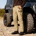 thumbnail image 2 of Fleece Lined Cargo Pants Men Waterproof Ripstop Tactical Pants With Multi Pockets Stretch Outdoor Hiking Climbing Outfits, 2 of 9