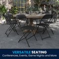 thumbnail image 3 of HERCULES Series Black Plastic Folding Chairs | Set of 2 Lightweight Folding Chairs, 3 of 9