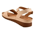 thumbnail image 3 of Sandalia Mujer Nomadas Ajustable Alta Comodidad Playa Calor beige 22, 3 of 5
