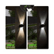 thumbnail image 3 of Luz Solar Jardin Lamparas Iluminacion Exterior Arbotante Led Malubero Negro, 3 of 4