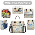 thumbnail image 2 of Pioneer Flower Floral Print Pattern Womens Lunch Box for Work,Insulated Large Lunch Bag for Tween and Teen,Loncheras Para Mujer,Leakproof Adult Lunch Bag for Work,Beach,Travel,Picnic,Camping, 2 of 7