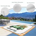 thumbnail image 3 of Hello Spring Outdoor Rug for Patio/Deck/Porch, Non-Slip Large Area Rug 6 x 9 Ft, Easter Flowers Green Truck Floral Orange Plaid Indoor Outdoor Rugs Washable Area Rugs, Camping Rug Carpet Runner, 3 of 8