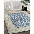 thumbnail image 2 of Ahgly Company Indoor Rectangle Traditional Slate Blue Grey Persian Area Rugs, 8' x 10', 2 of 6