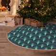 thumbnail image 6 of KLL Green Vintage Peacock Christmas Tree Skirt 36" ,Party Decorations Farmhouse for Christmas Decorations Holiday Party, 6 of 6
