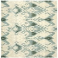 thumbnail image 6 of SAFAVIEH Ikat Emmeline Geometric Wool Area Rug, Beige/Slate, 8' x 10', 6 of 10