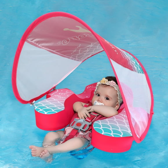 Flota de natación Swimbobo Baby para piscina con toldo no inflable