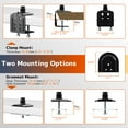 thumbnail image 7 of PUTORSEN Triple Monitor Mount for Up to 49" Ultrawide and 32" Monitors per Side Arm, Extra Tall 3 Monitor Desk Mount Holds up to 44 lbs, VESA 75/100 mm, 7 of 7